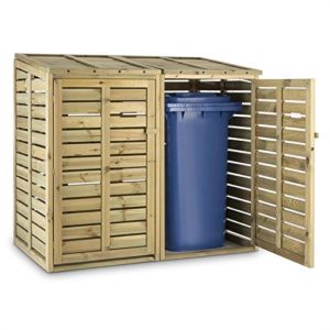 Abri pour poubelle en bois 240 litres